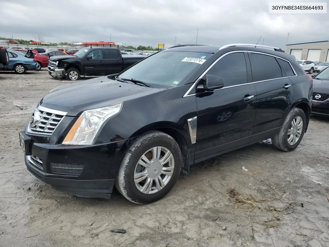 2014 Cadillac Srx Luxury Collection VIN: 3GYFNBE34ES664693 Lot: 72327274