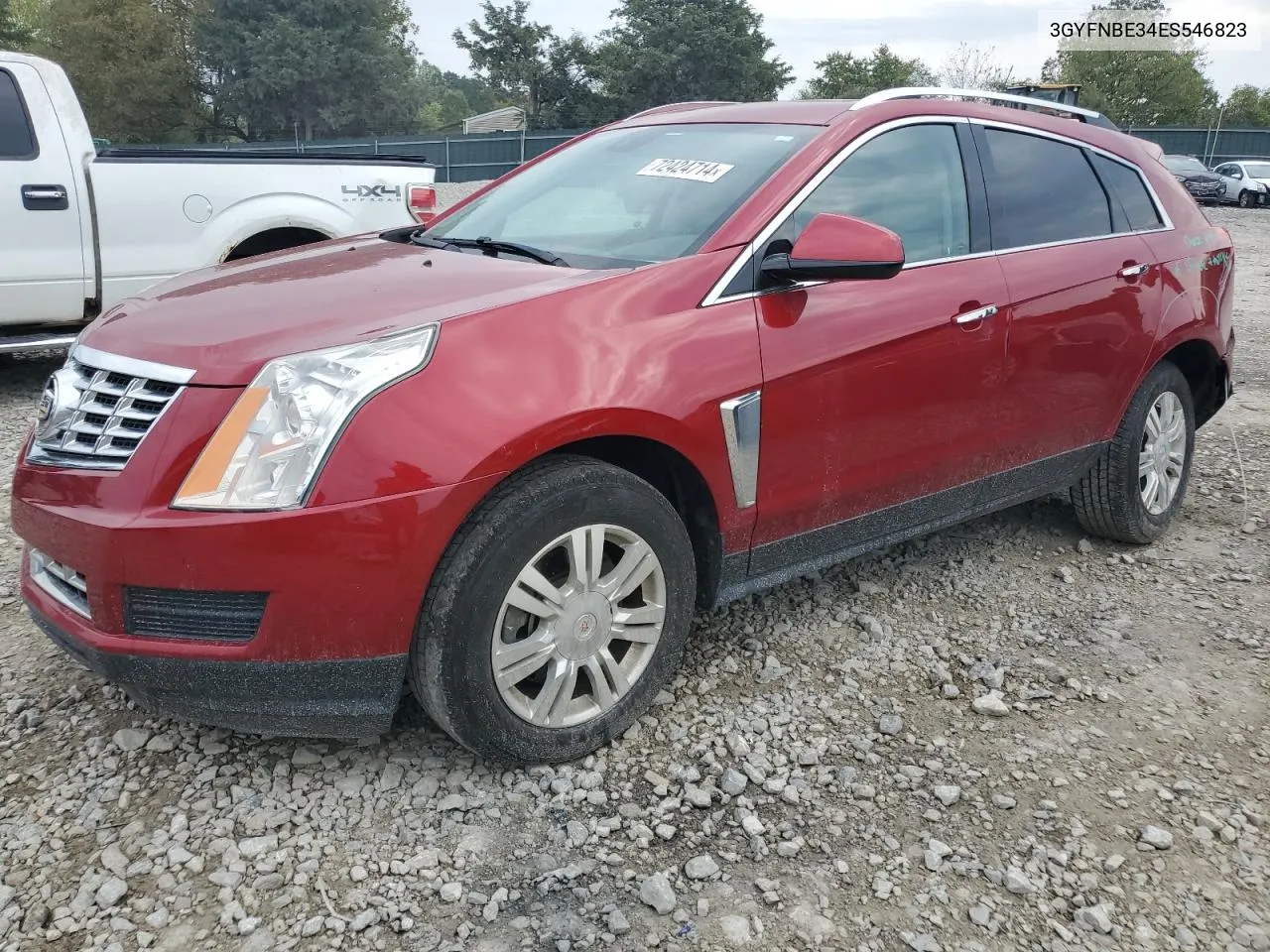 2014 Cadillac Srx Luxury Collection VIN: 3GYFNBE34ES546823 Lot: 72424714