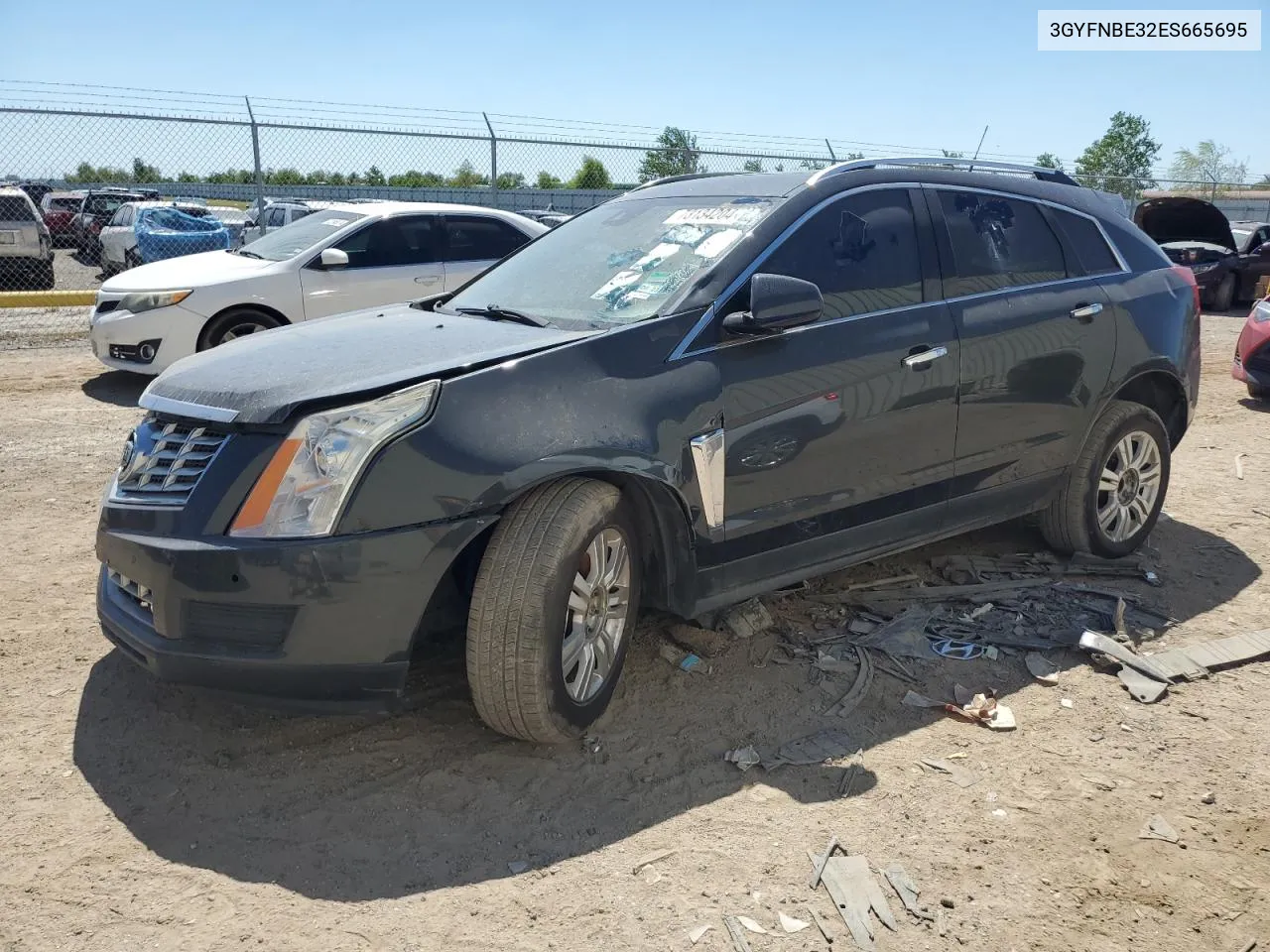 3GYFNBE32ES665695 2014 Cadillac Srx Luxury Collection