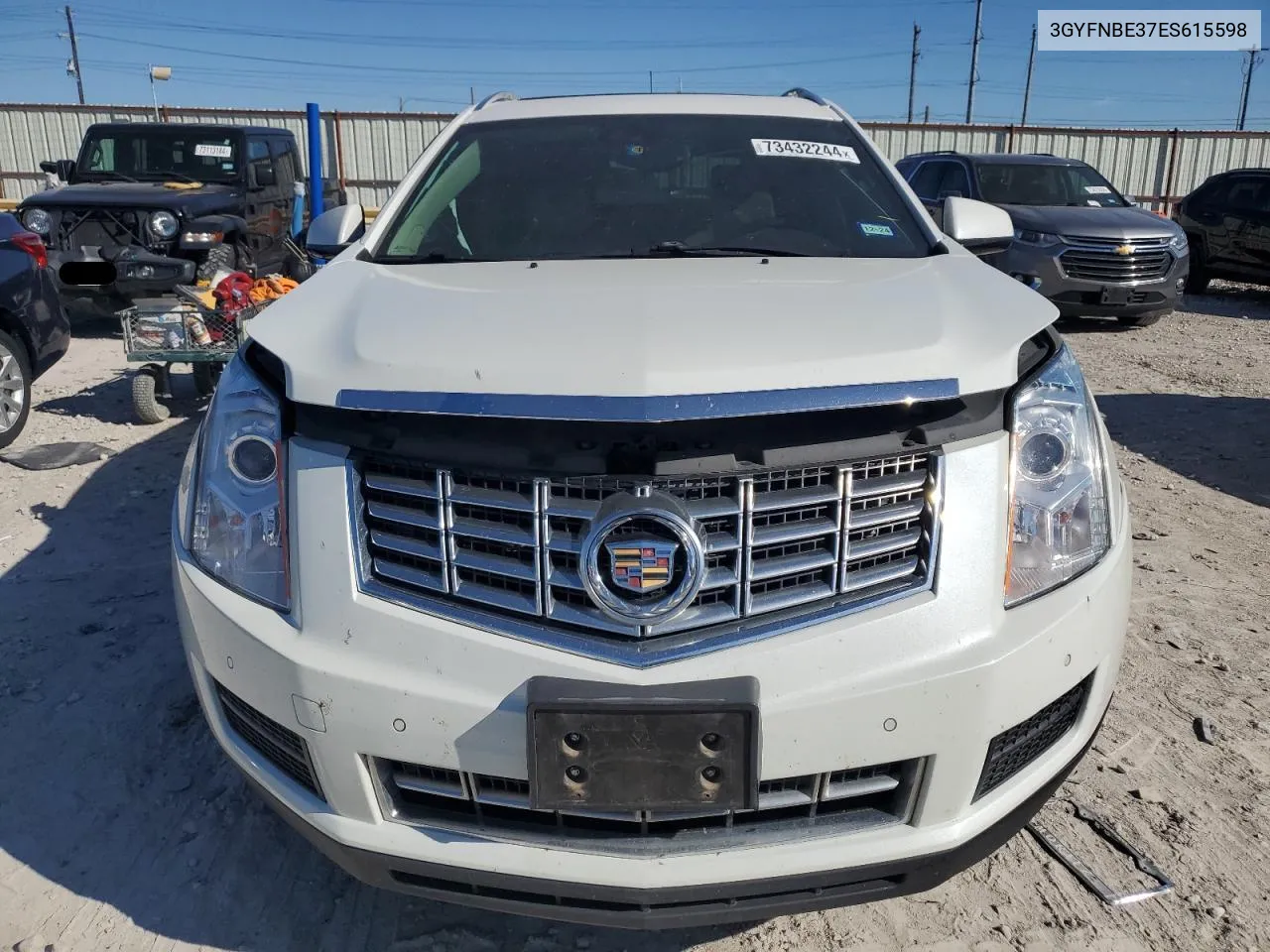 3GYFNBE37ES615598 2014 Cadillac Srx Luxury Collection