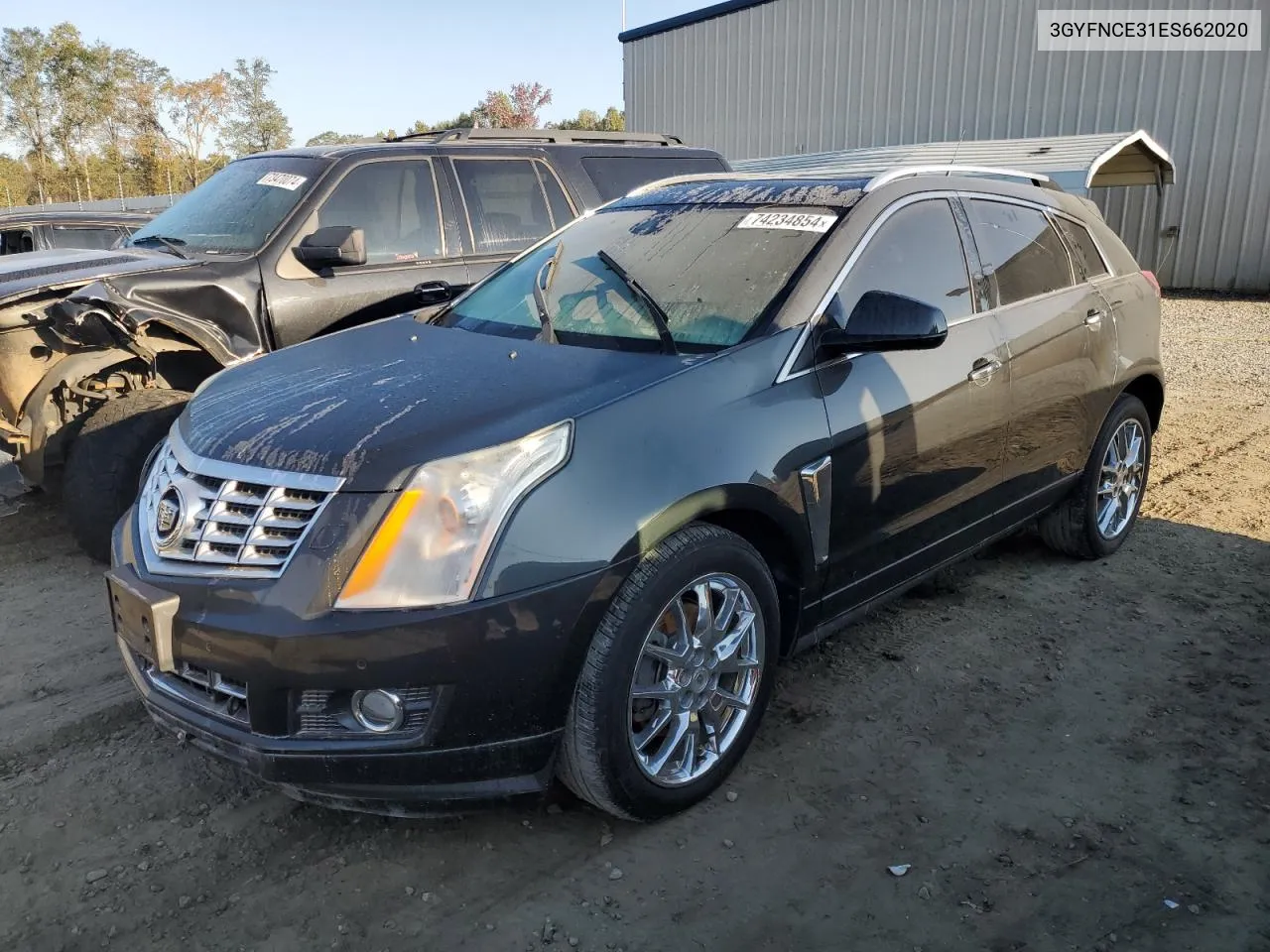 2014 Cadillac Srx Performance Collection VIN: 3GYFNCE31ES662020 Lot: 74234854