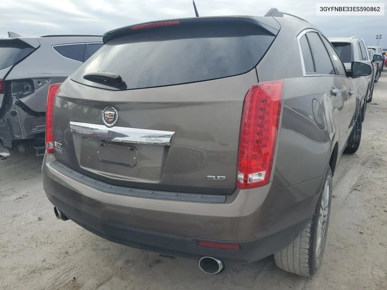 3GYFNBE33ES590862 2014 Cadillac Srx Luxury Collection