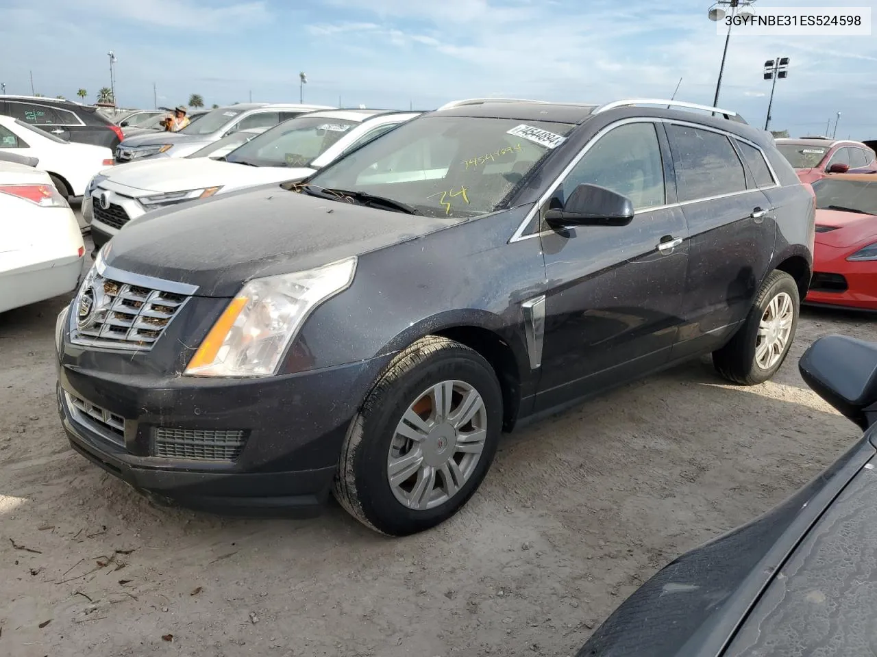 3GYFNBE31ES524598 2014 Cadillac Srx Luxury Collection