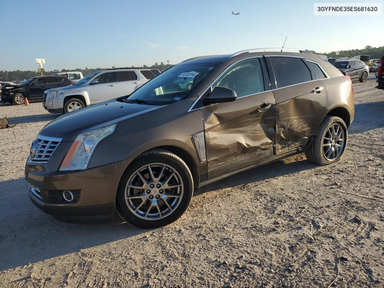 2014 Cadillac Srx Premium Collection VIN: 3GYFNDE35ES681630 Lot: 74742514