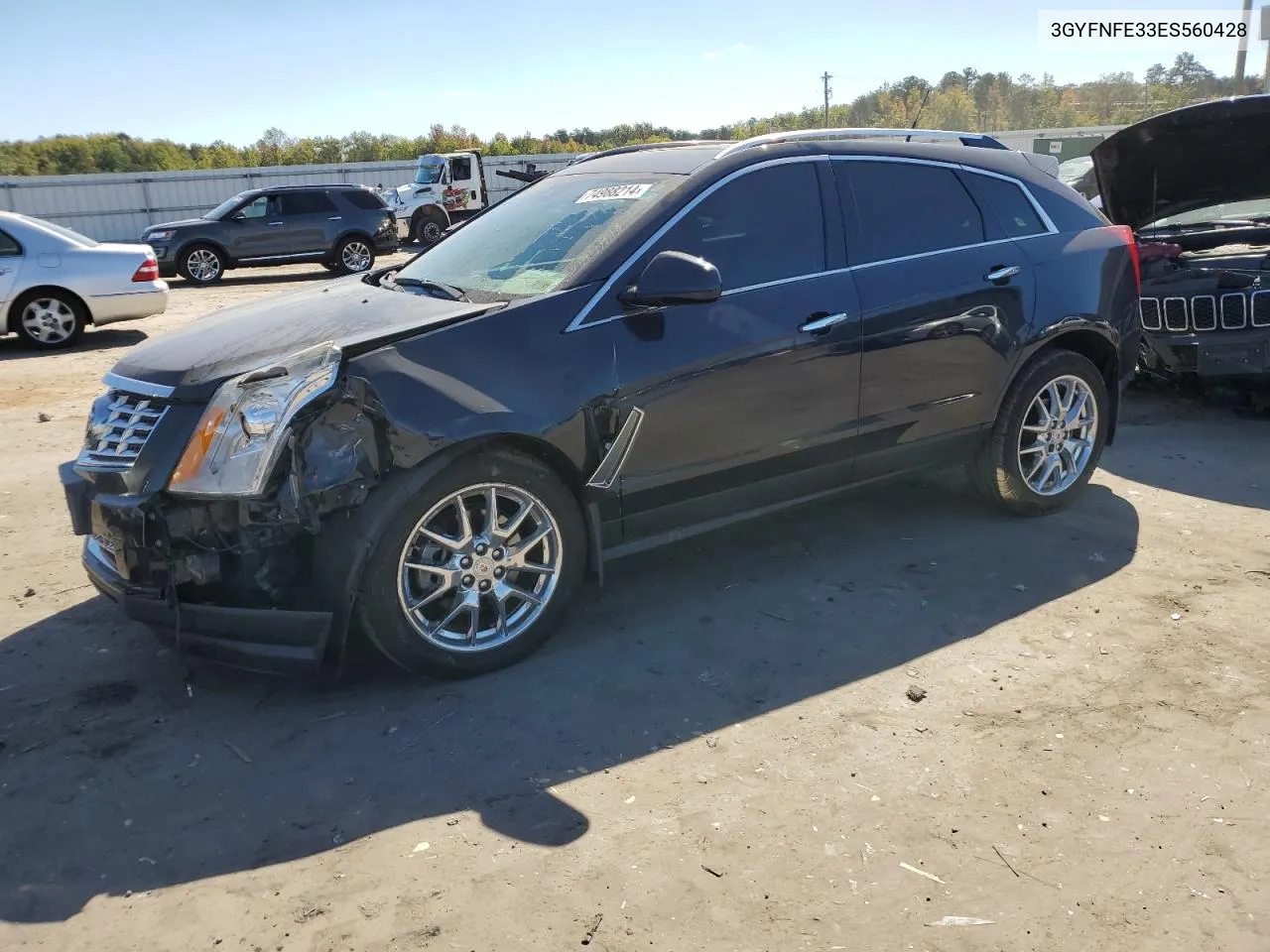 2014 Cadillac Srx Performance Collection VIN: 3GYFNFE33ES560428 Lot: 74988214