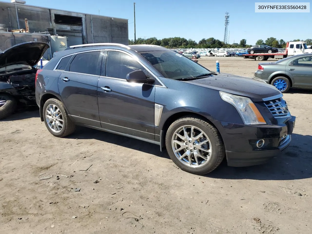 2014 Cadillac Srx Performance Collection VIN: 3GYFNFE33ES560428 Lot: 74988214