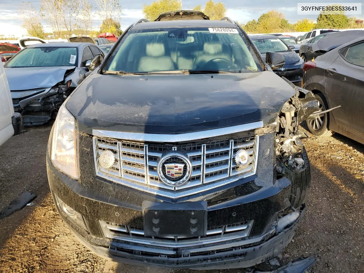 2014 Cadillac Srx Performance Collection VIN: 3GYFNFE30ES533641 Lot: 75628094