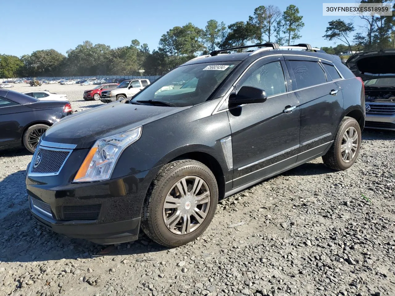 3GYFNBE3XES518959 2014 Cadillac Srx Luxury Collection