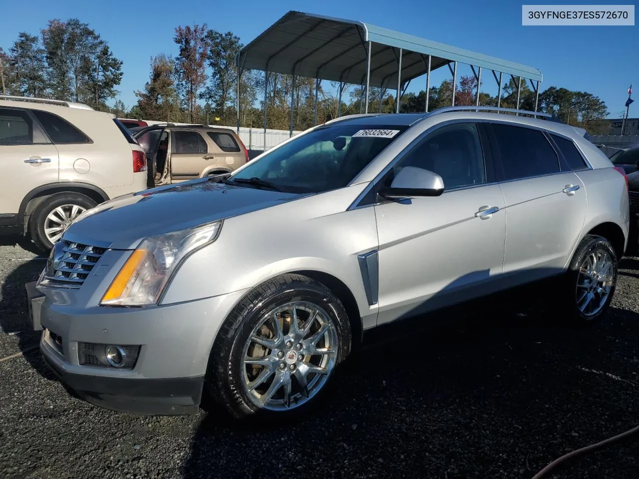 2014 Cadillac Srx Premium Collection VIN: 3GYFNGE37ES572670 Lot: 76032664