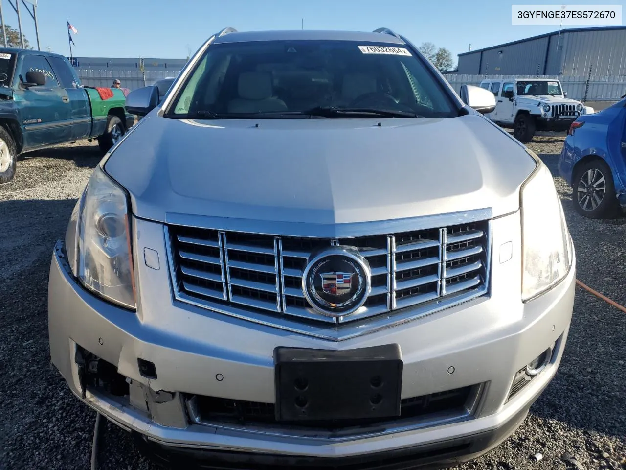 3GYFNGE37ES572670 2014 Cadillac Srx Premium Collection