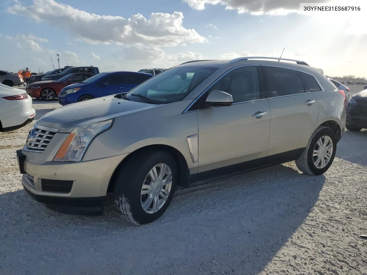 2014 Cadillac Srx Luxury Collection VIN: 3GYFNEE31ES687916 Lot: 76925154