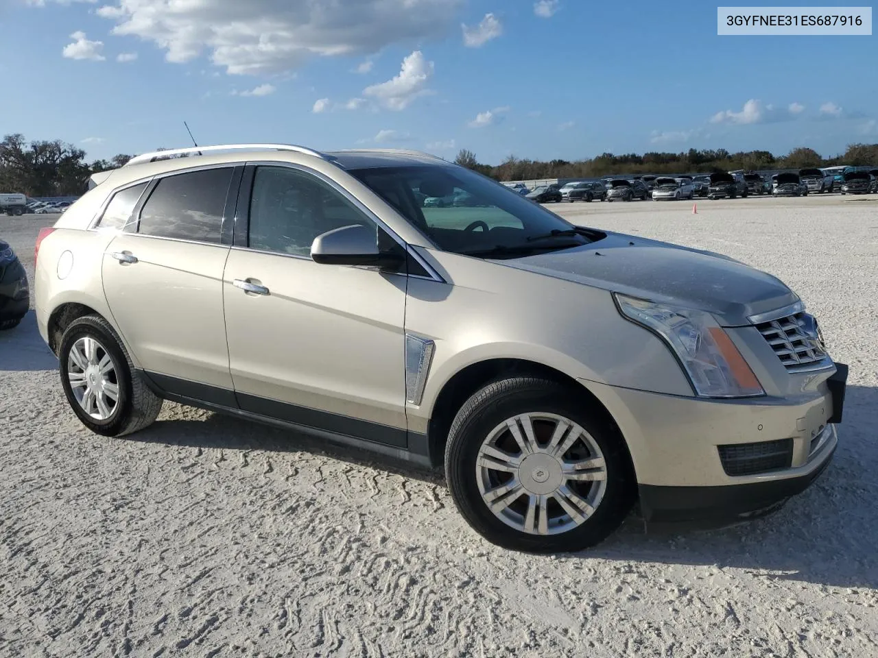 3GYFNEE31ES687916 2014 Cadillac Srx Luxury Collection