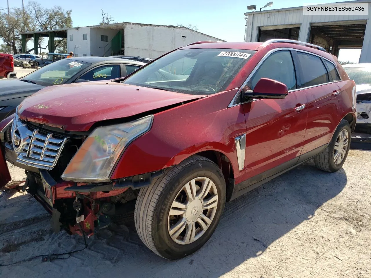 2014 Cadillac Srx Luxury Collection VIN: 3GYFNBE31ES560436 Lot: 77006744