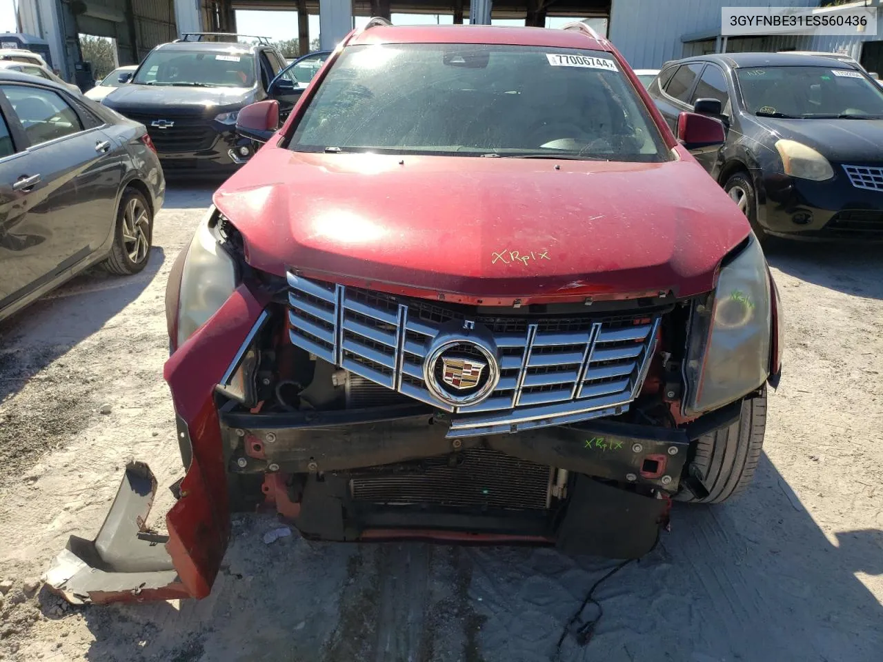 2014 Cadillac Srx Luxury Collection VIN: 3GYFNBE31ES560436 Lot: 77006744