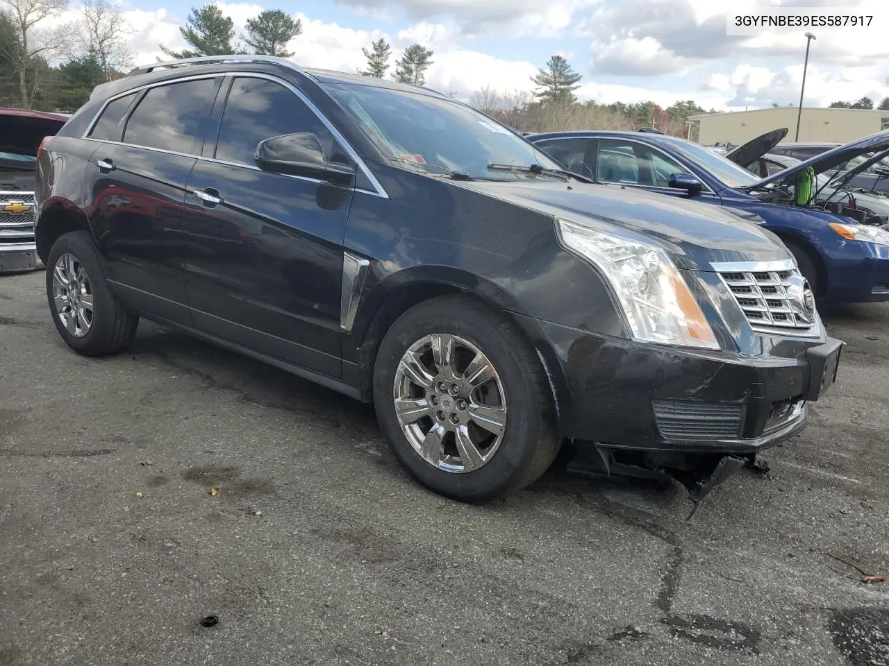 2014 Cadillac Srx Luxury Collection VIN: 3GYFNBE39ES587917 Lot: 78801504