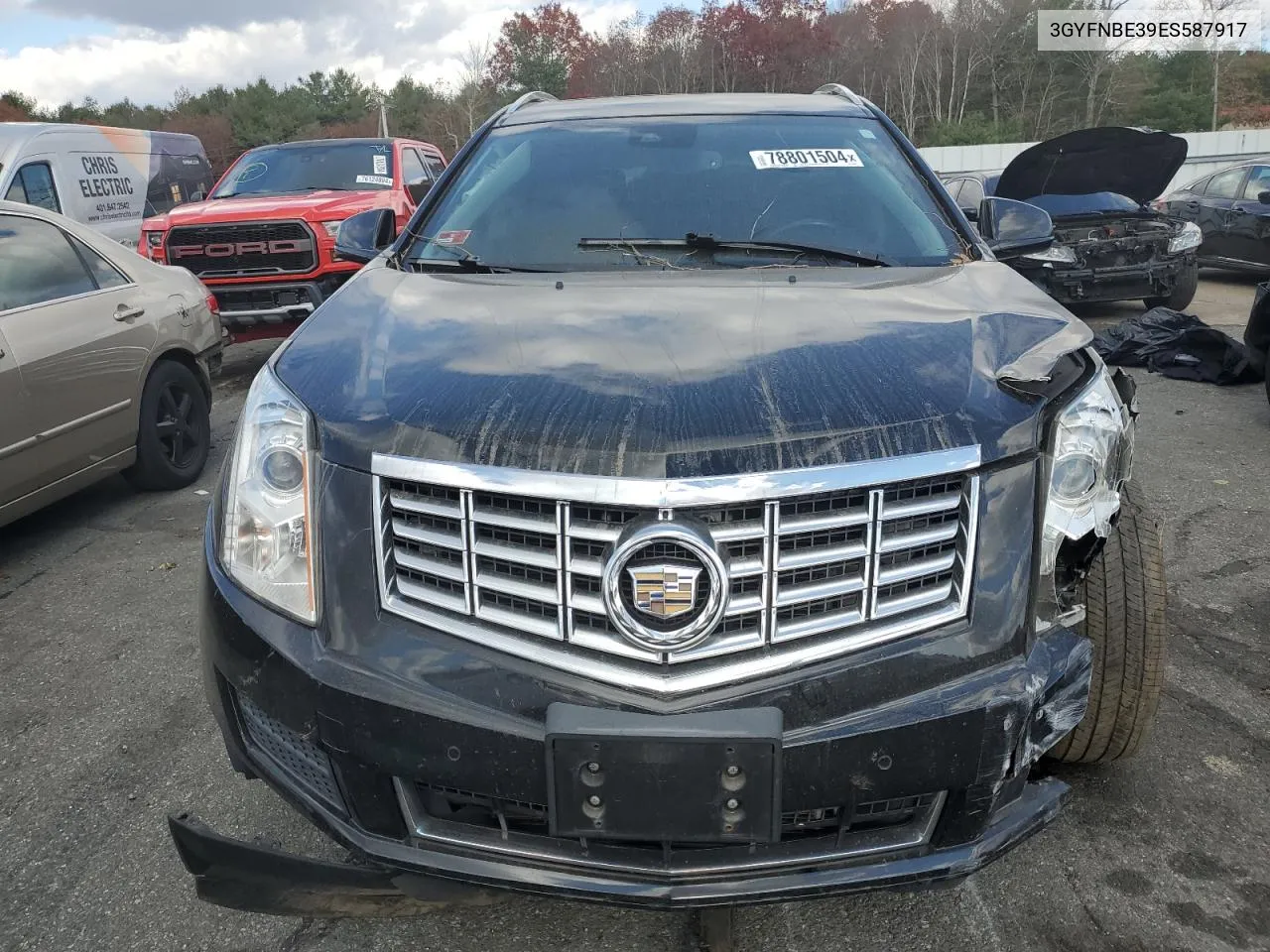 2014 Cadillac Srx Luxury Collection VIN: 3GYFNBE39ES587917 Lot: 78801504