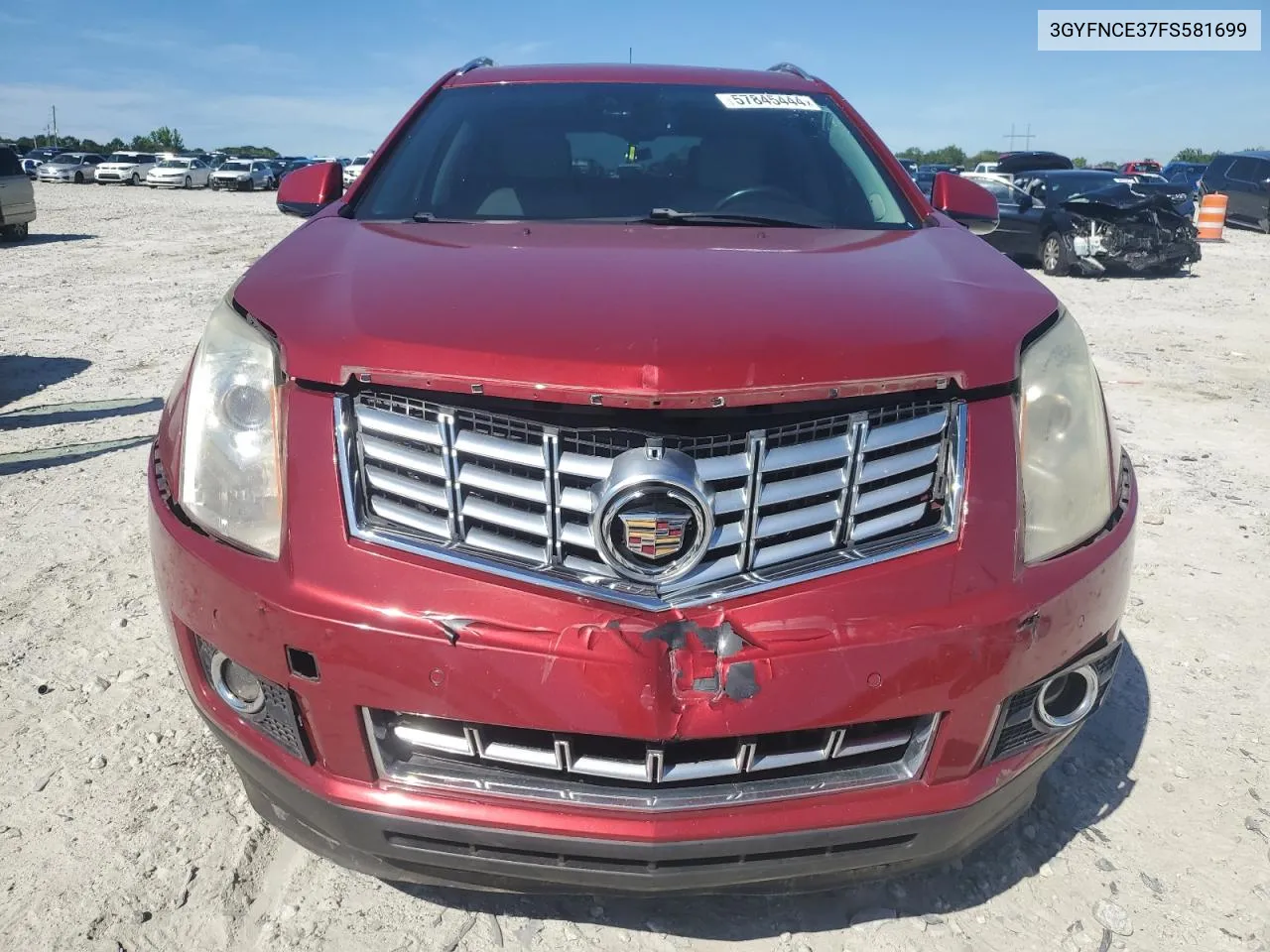 2015 Cadillac Srx Performance Collection VIN: 3GYFNCE37FS581699 Lot: 57845444