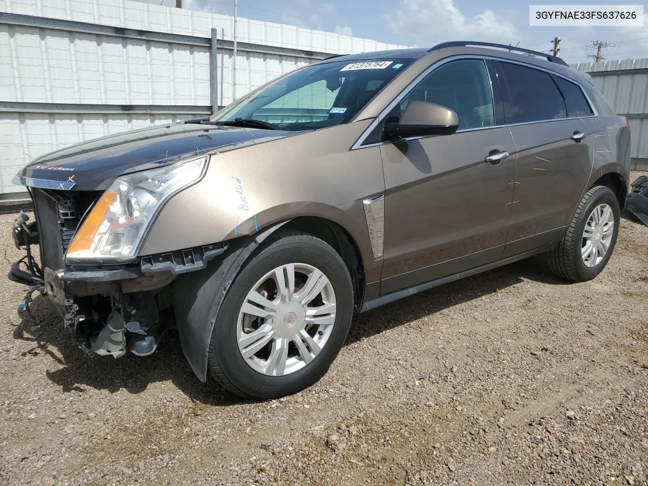 2015 Cadillac Srx VIN: 3GYFNAE33FS637626 Lot: 61375764