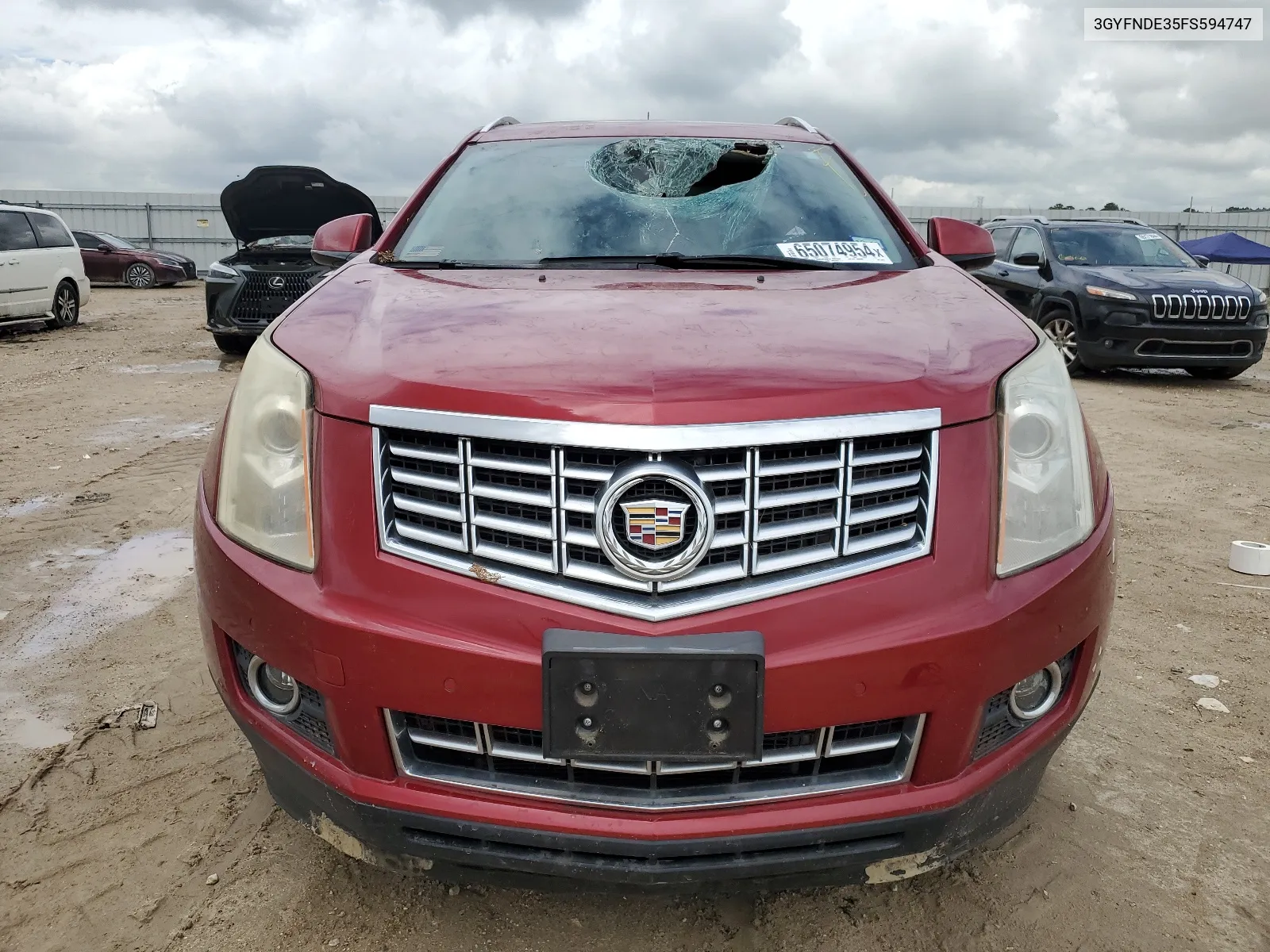 2015 Cadillac Srx Premium Collection VIN: 3GYFNDE35FS594747 Lot: 65074954