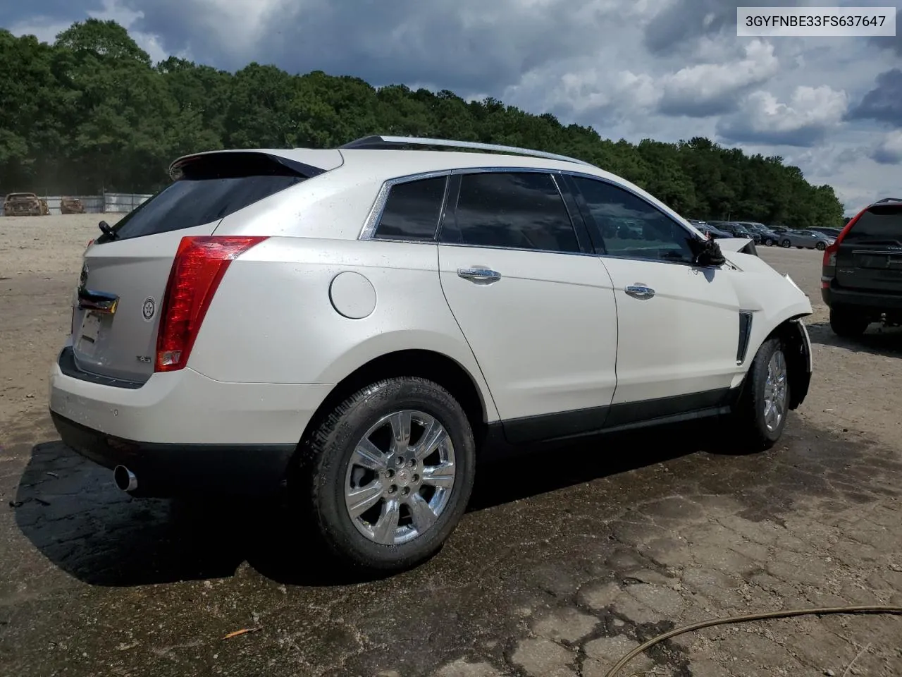 3GYFNBE33FS637647 2015 Cadillac Srx Luxury Collection