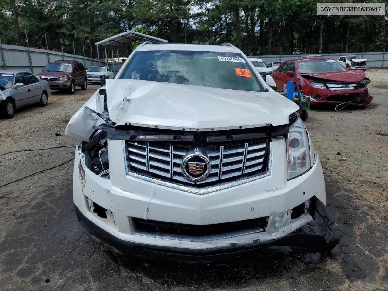 3GYFNBE33FS637647 2015 Cadillac Srx Luxury Collection