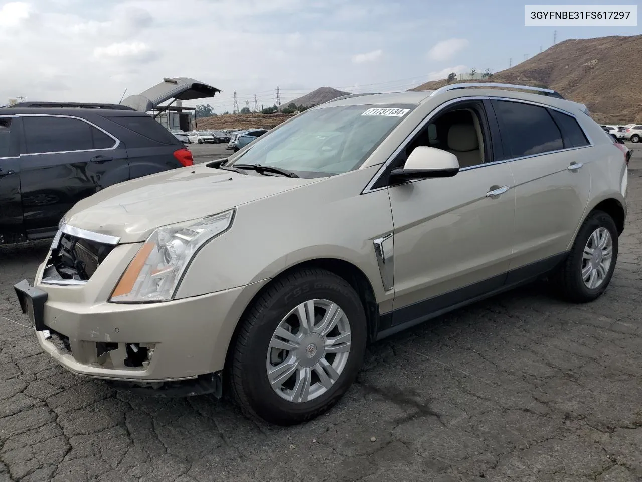 2015 Cadillac Srx Luxury Collection VIN: 3GYFNBE31FS617297 Lot: 71737134