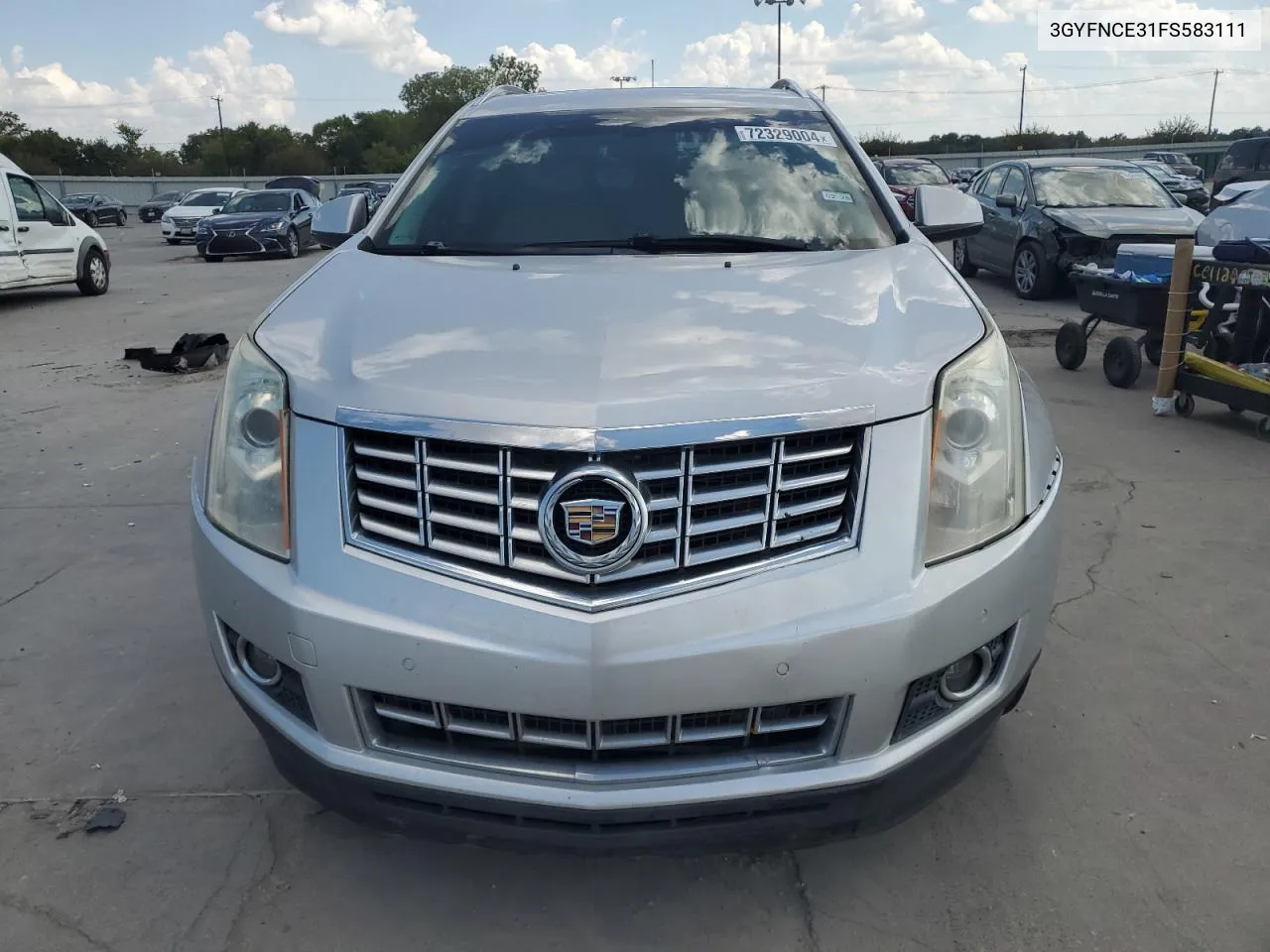 2015 Cadillac Srx Performance Collection VIN: 3GYFNCE31FS583111 Lot: 72329004