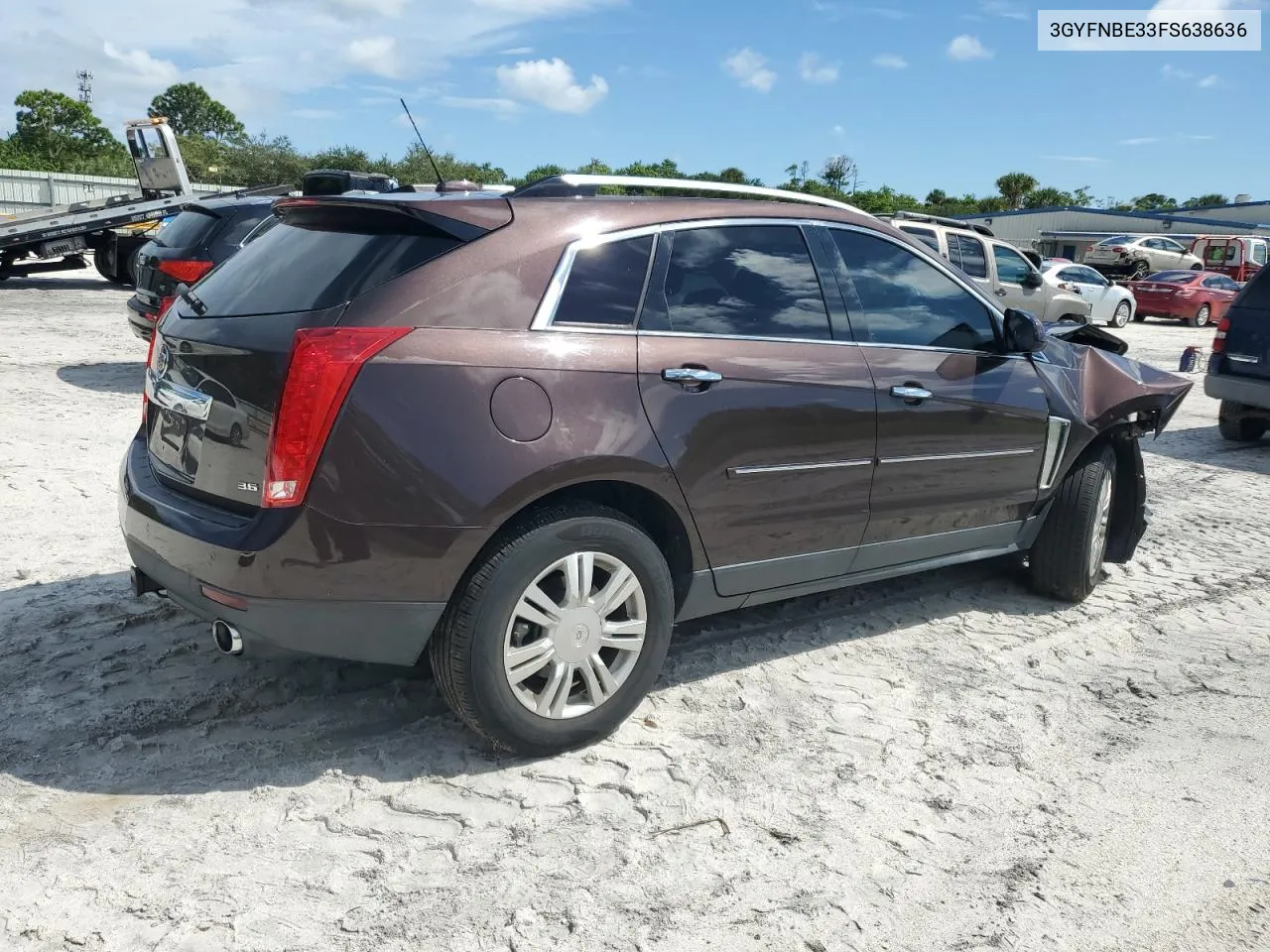 3GYFNBE33FS638636 2015 Cadillac Srx Luxury Collection