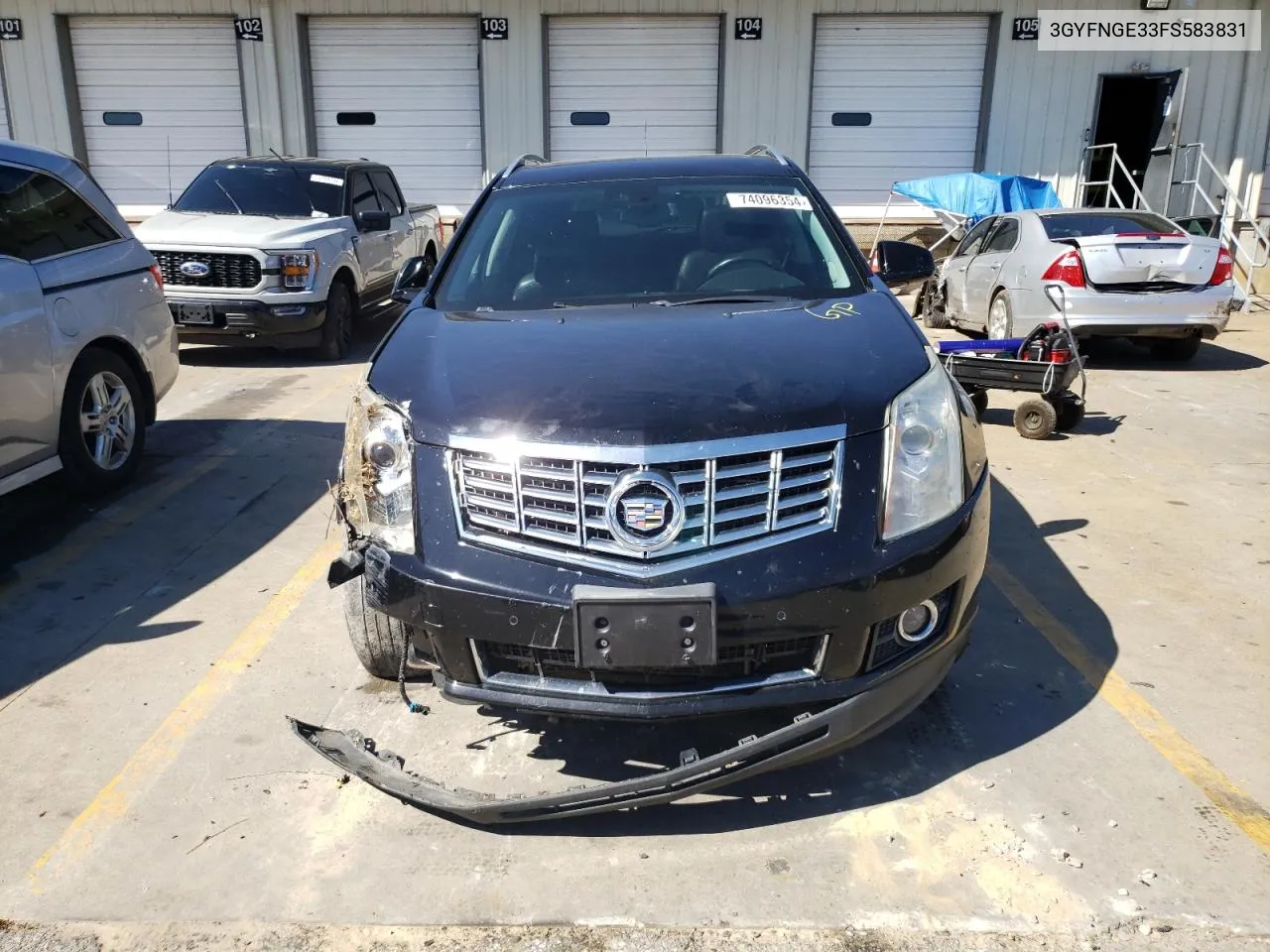 2015 Cadillac Srx Premium Collection VIN: 3GYFNGE33FS583831 Lot: 74096354