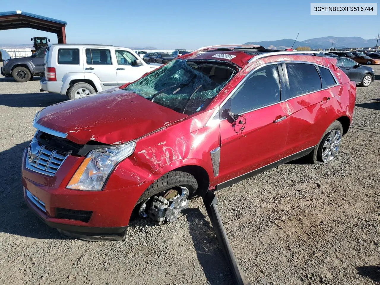 2015 Cadillac Srx Luxury Collection VIN: 3GYFNBE3XFS516744 Lot: 74242034