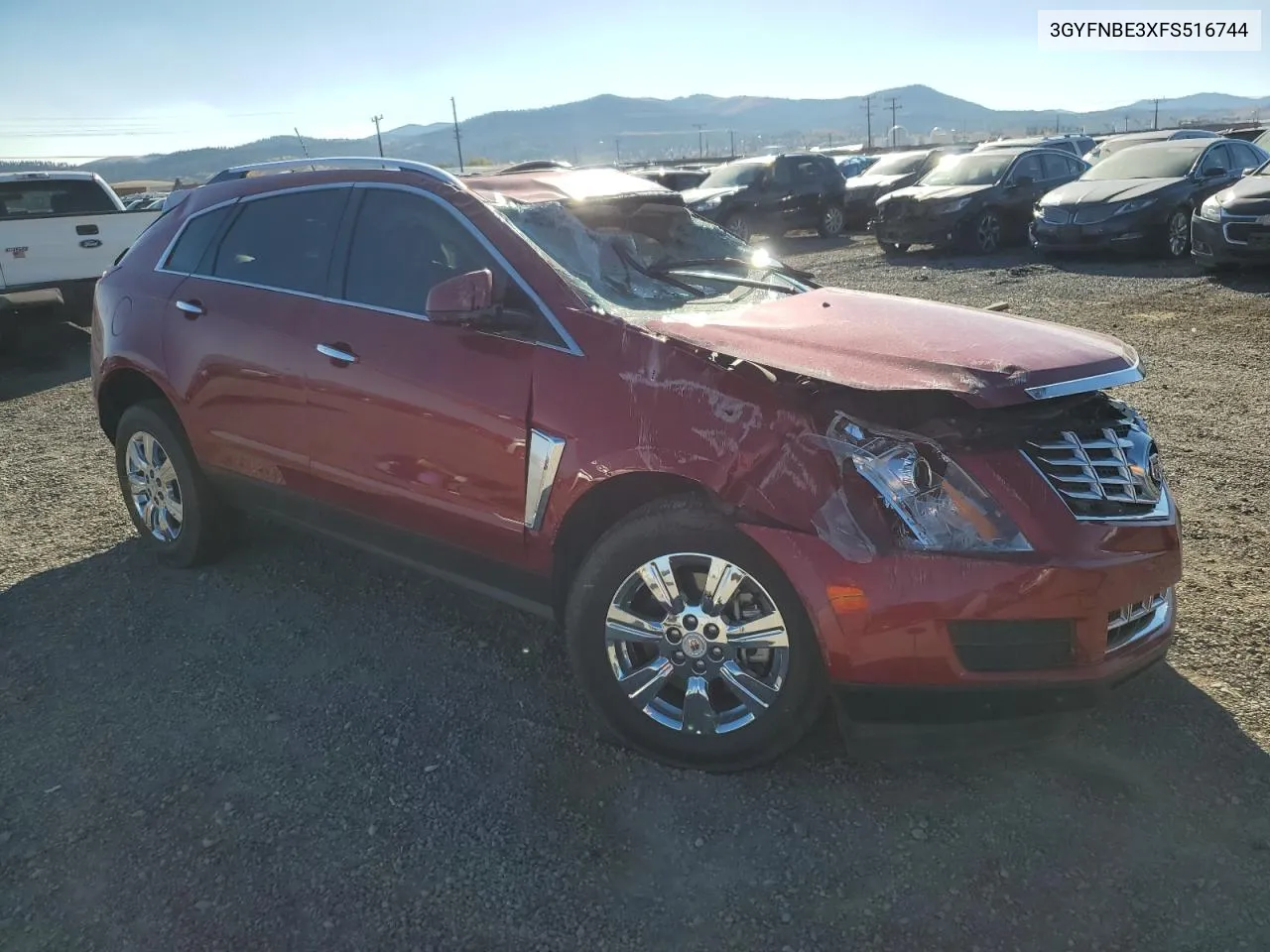 2015 Cadillac Srx Luxury Collection VIN: 3GYFNBE3XFS516744 Lot: 74242034