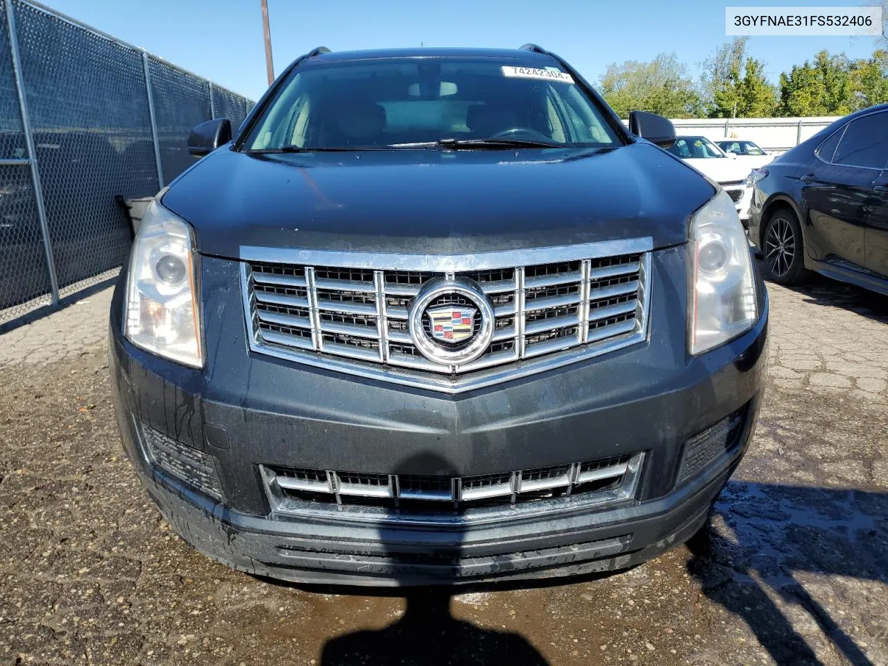 2015 Cadillac Srx VIN: 3GYFNAE31FS532406 Lot: 74242304