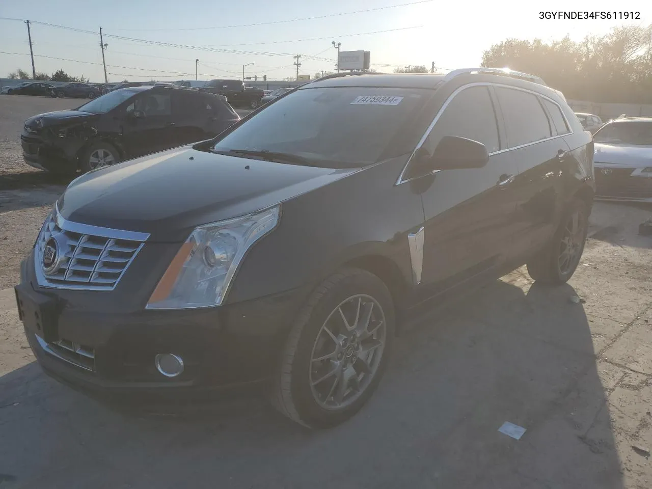 2015 Cadillac Srx Premium Collection VIN: 3GYFNDE34FS611912 Lot: 74759344