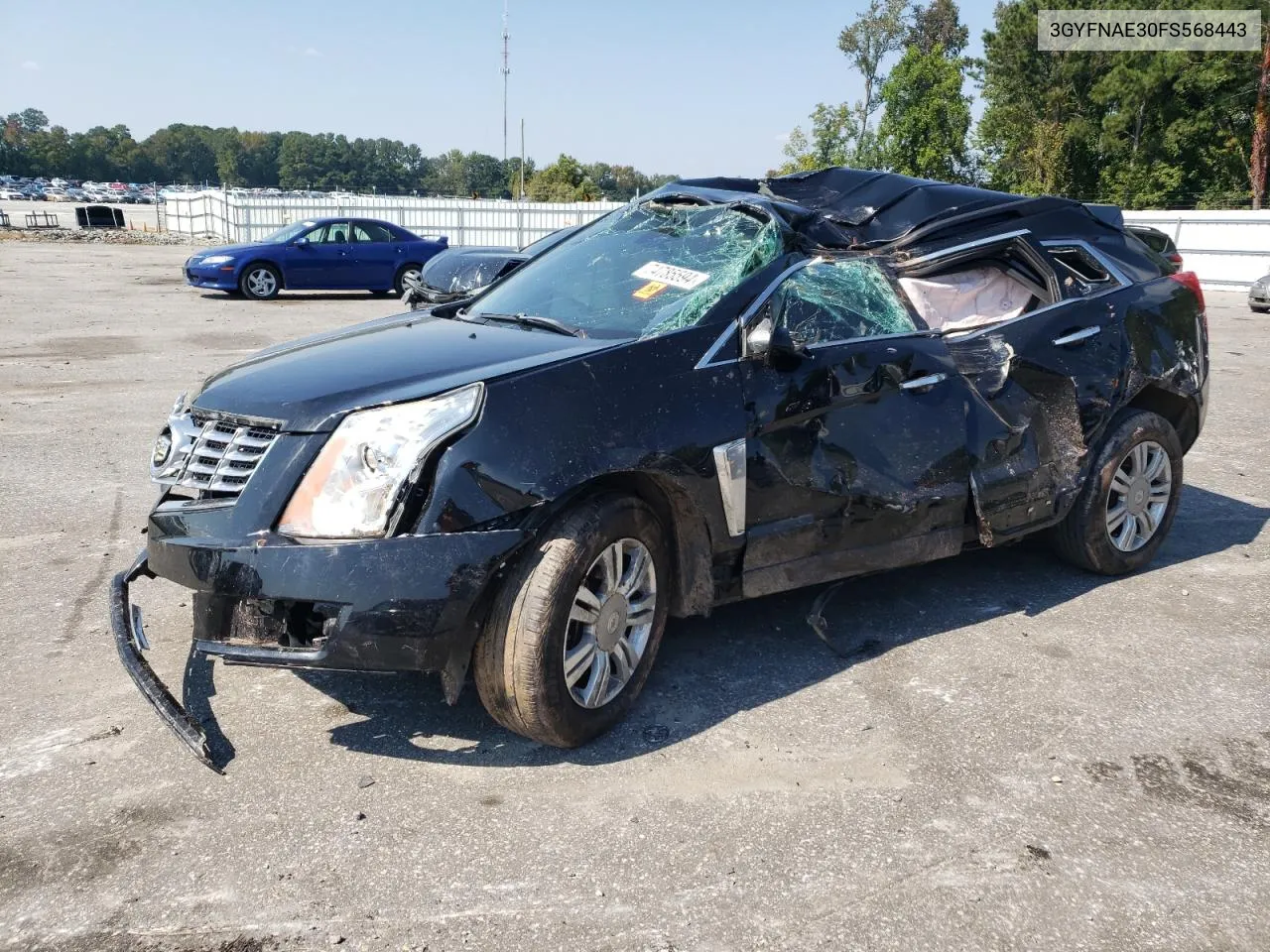 2015 Cadillac Srx VIN: 3GYFNAE30FS568443 Lot: 74785594