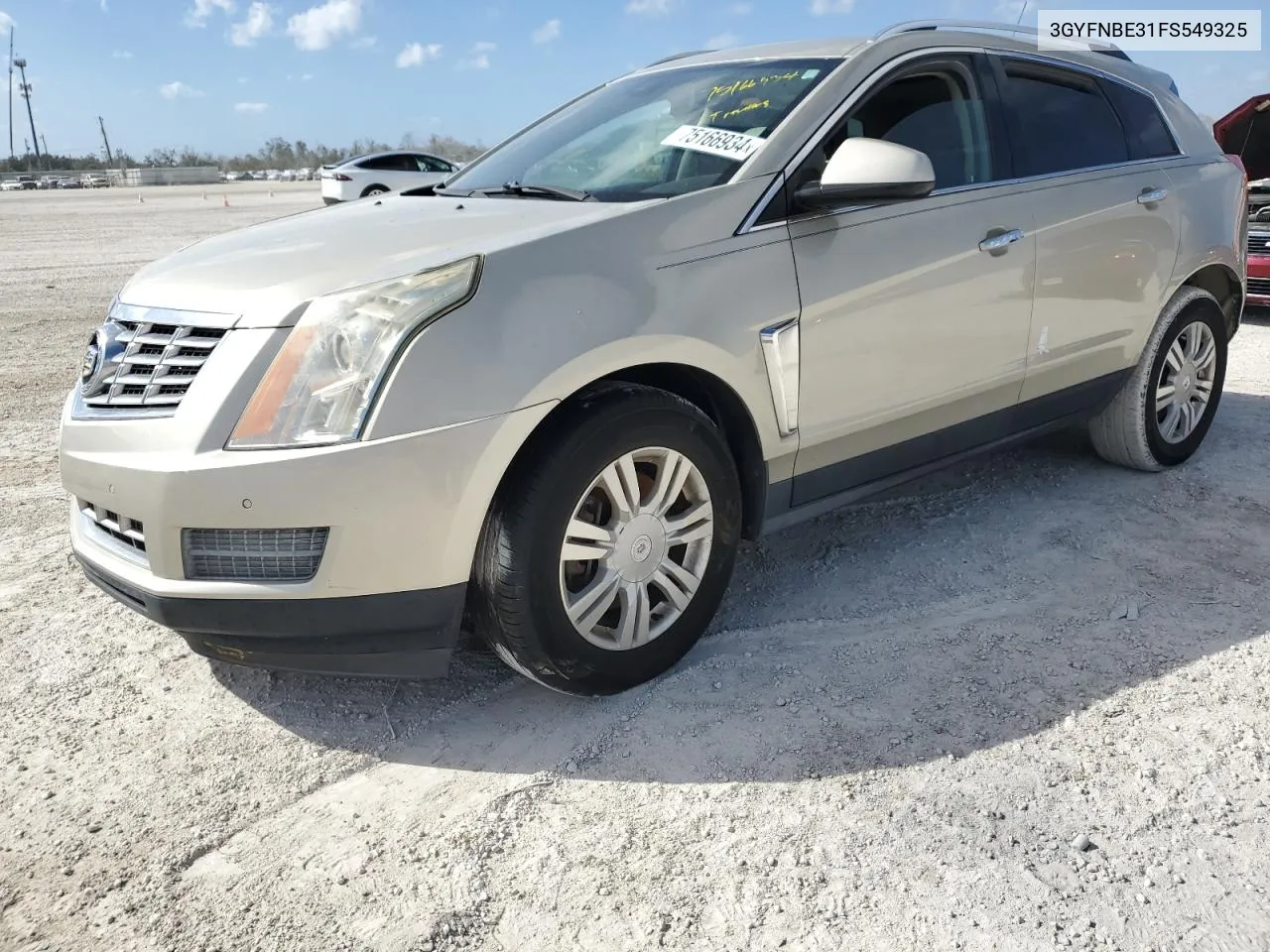 2015 Cadillac Srx Luxury Collection VIN: 3GYFNBE31FS549325 Lot: 75166934