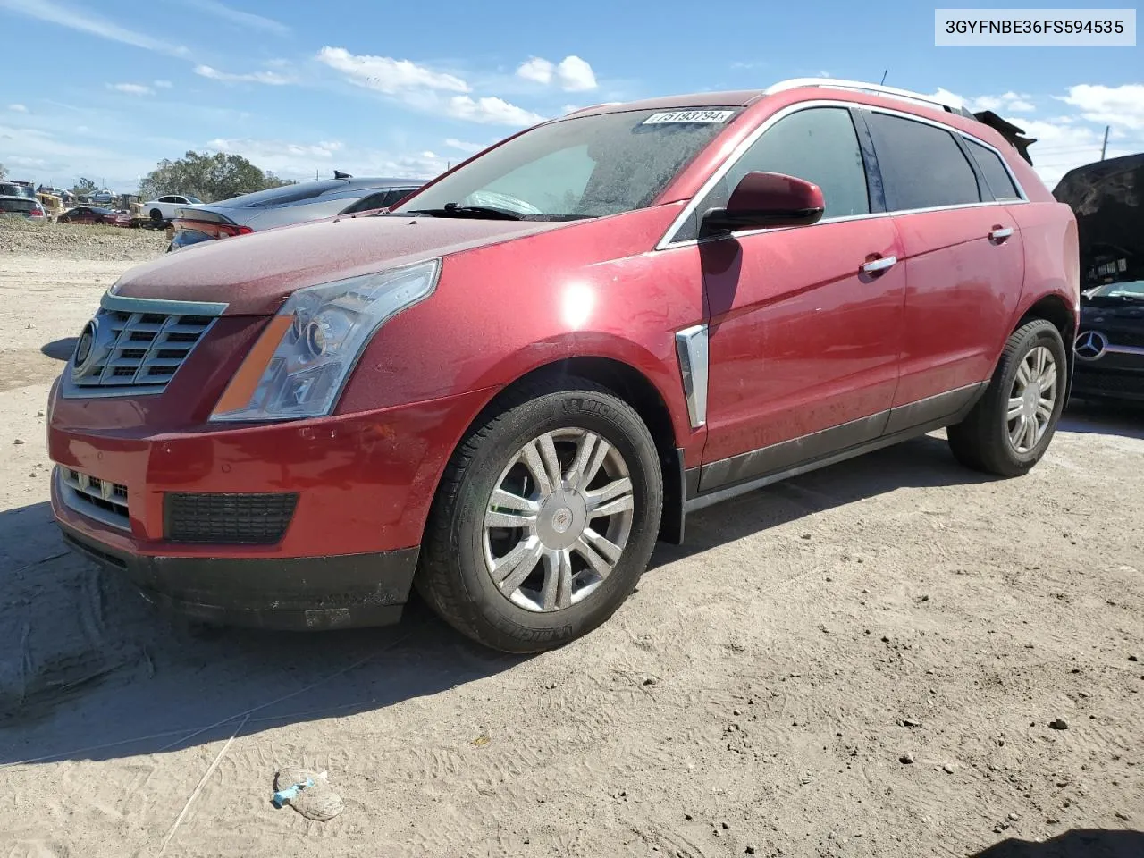 3GYFNBE36FS594535 2015 Cadillac Srx Luxury Collection