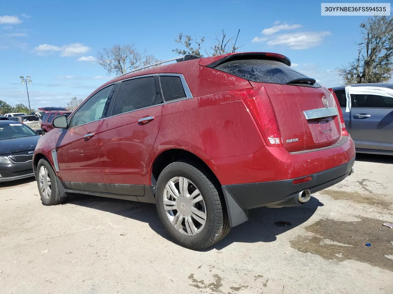 2015 Cadillac Srx Luxury Collection VIN: 3GYFNBE36FS594535 Lot: 75193794