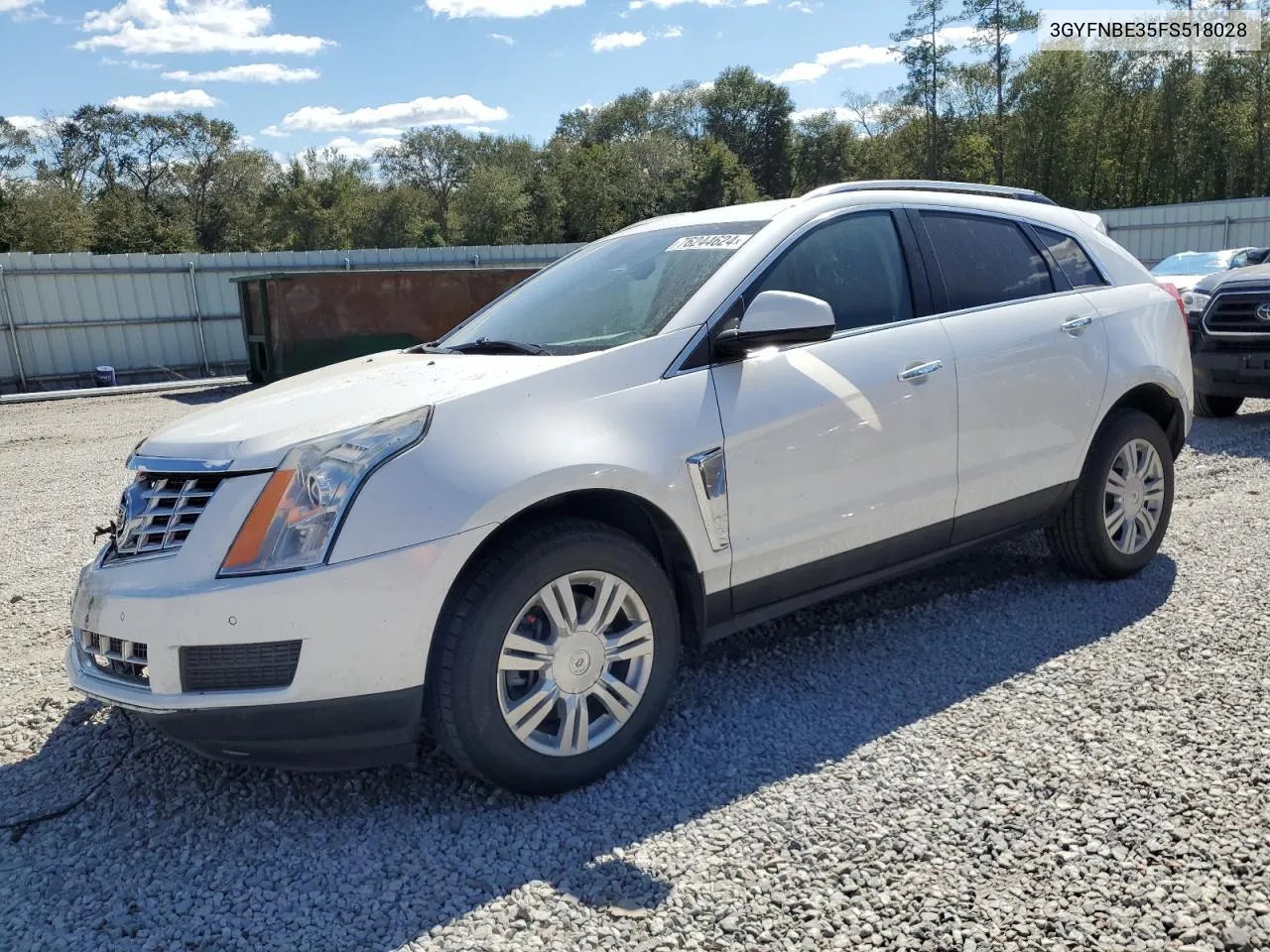 2015 Cadillac Srx Luxury Collection VIN: 3GYFNBE35FS518028 Lot: 76244624