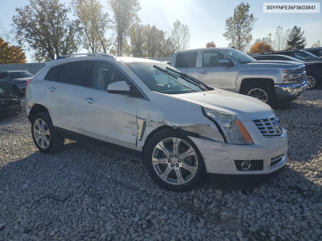 2015 Cadillac Srx Performance Collection VIN: 3GYFNFE36FS603841 Lot: 76595614