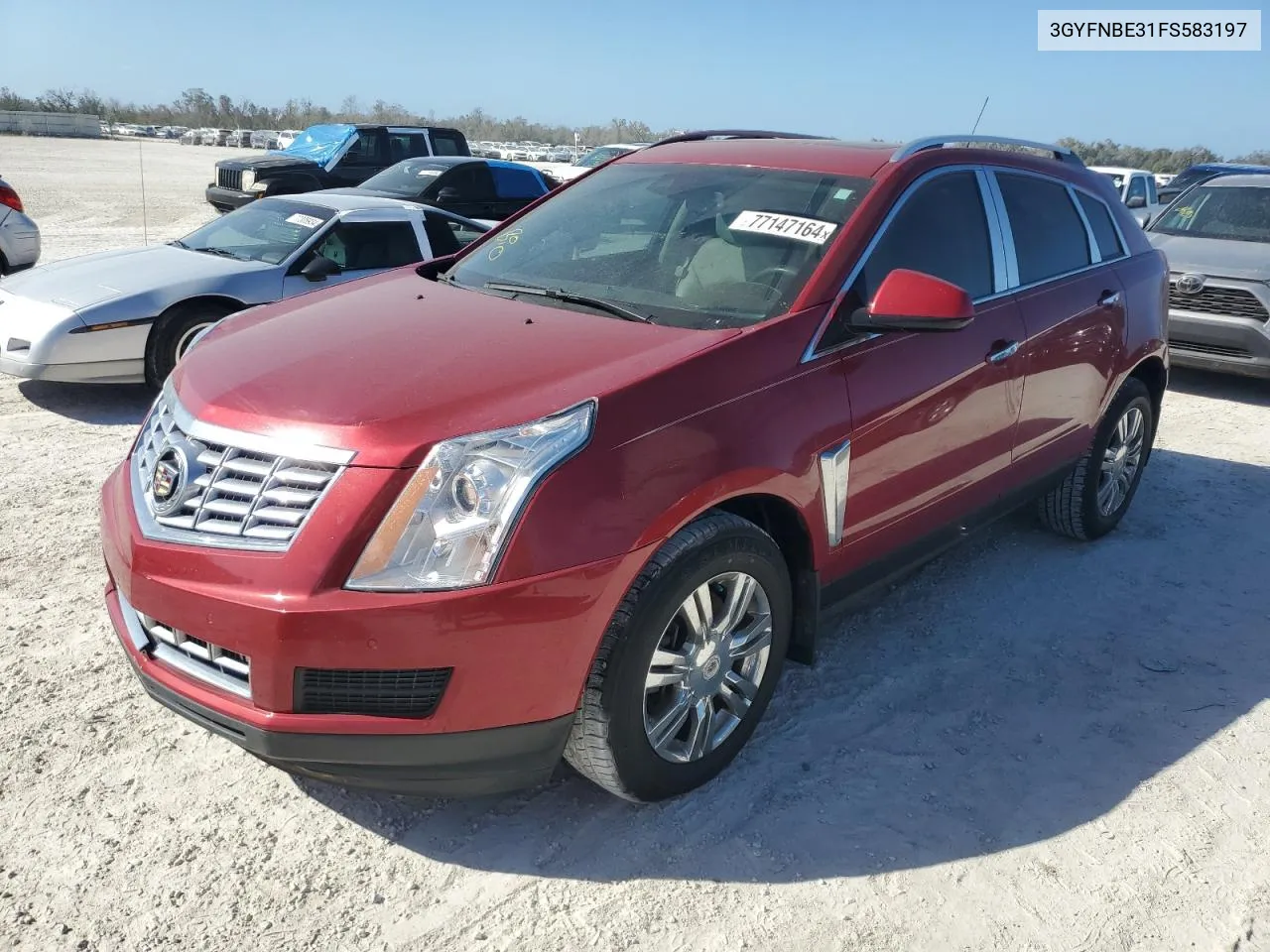 3GYFNBE31FS583197 2015 Cadillac Srx Luxury Collection