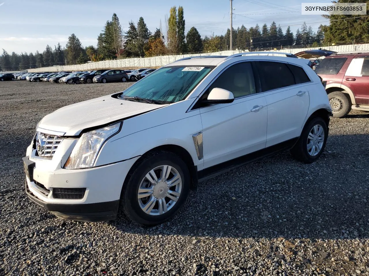 2015 Cadillac Srx Luxury Collection VIN: 3GYFNBE31FS603853 Lot: 77647794