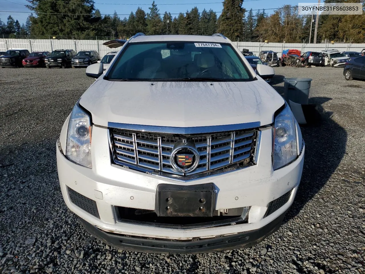 2015 Cadillac Srx Luxury Collection VIN: 3GYFNBE31FS603853 Lot: 77647794