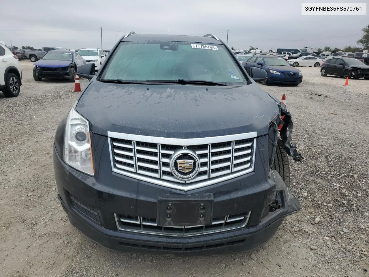 2015 Cadillac Srx Luxury Collection VIN: 3GYFNBE35FS570761 Lot: 77768704