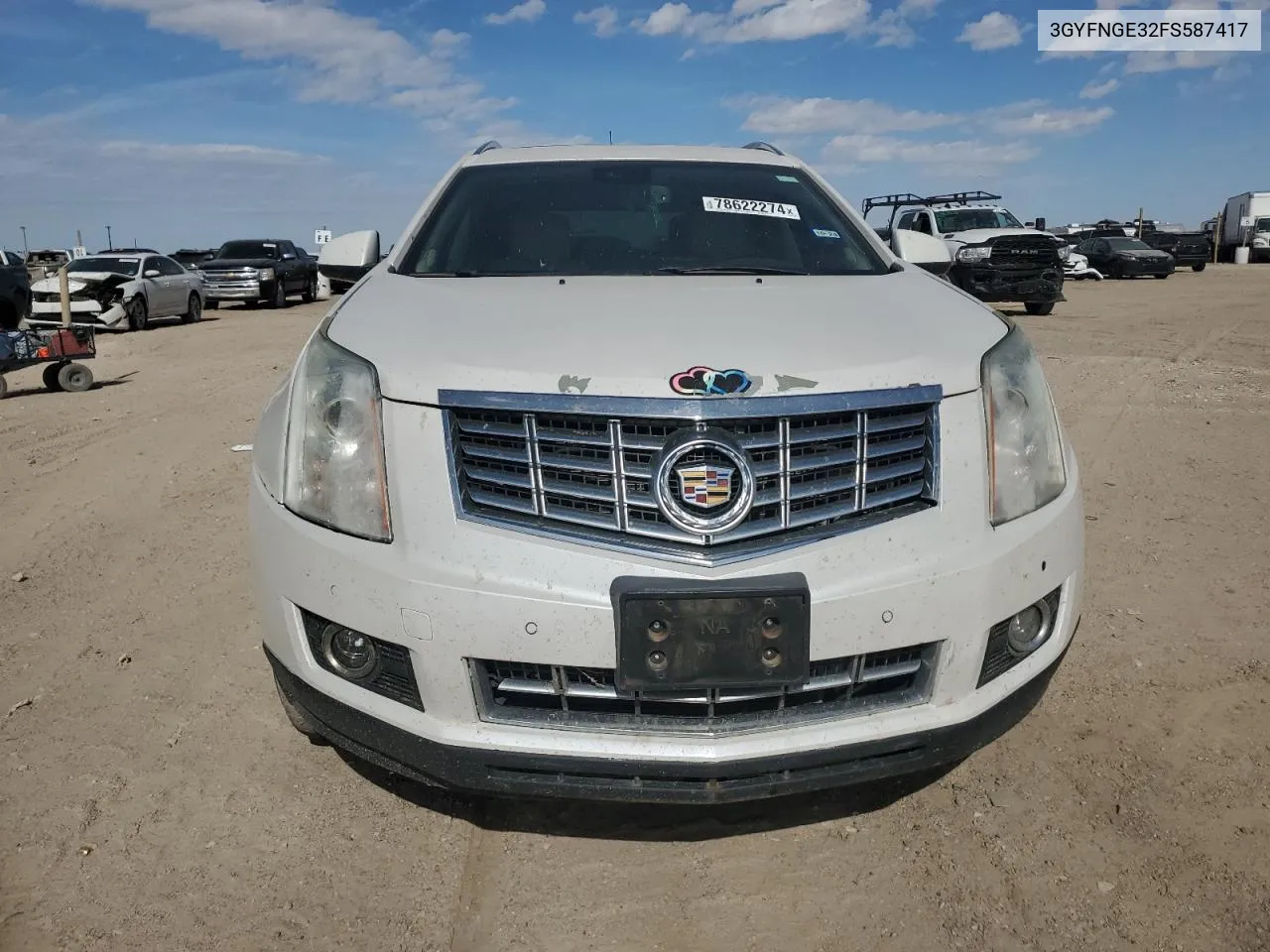 2015 Cadillac Srx Premium Collection VIN: 3GYFNGE32FS587417 Lot: 78622274