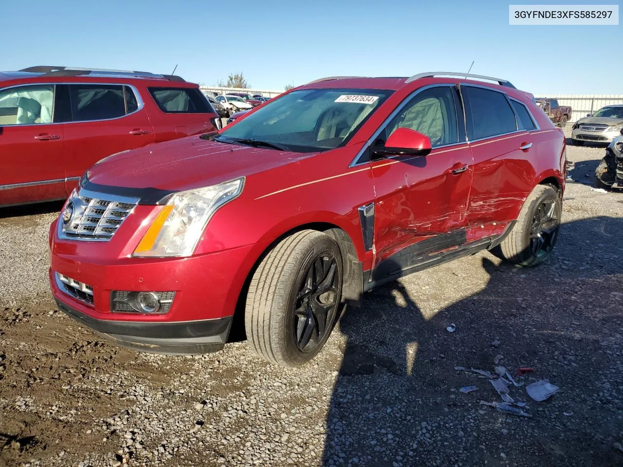 2015 Cadillac Srx Premium Collection VIN: 3GYFNDE3XFS585297 Lot: 79737634