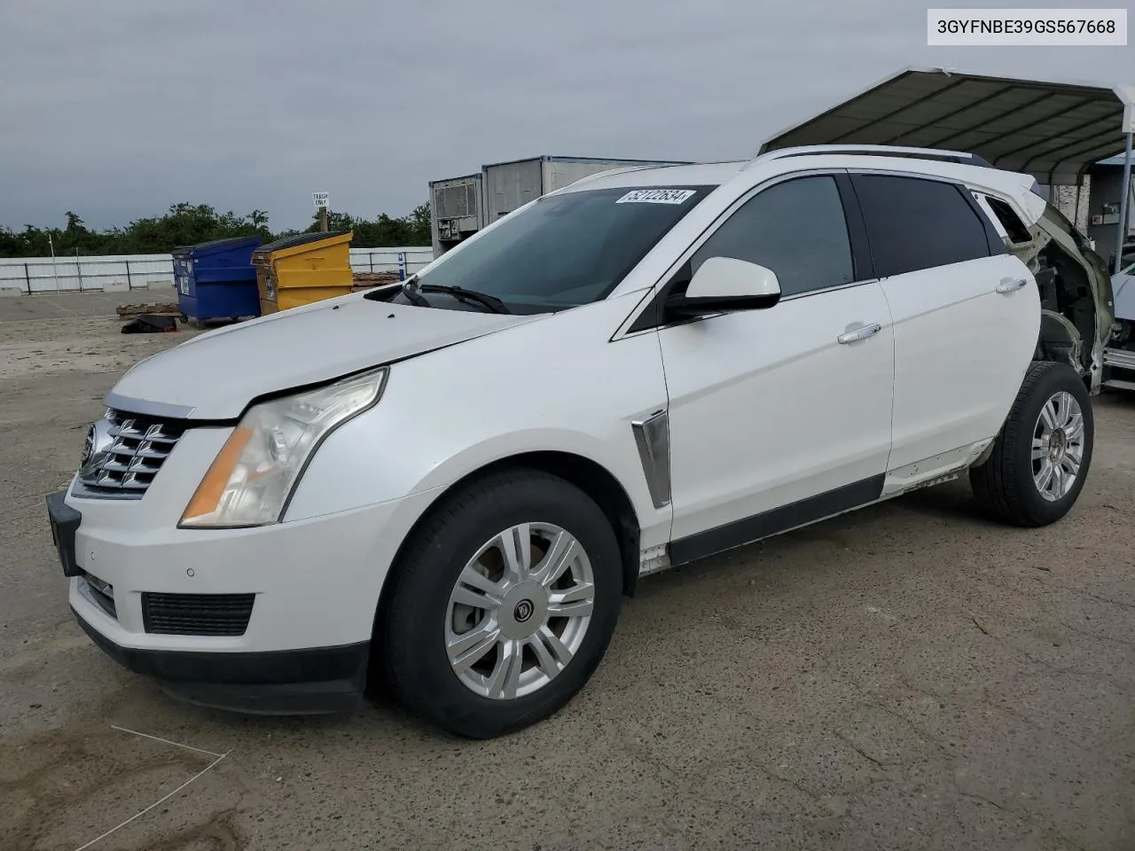 2016 Cadillac Srx Luxury Collection VIN: 3GYFNBE39GS567668 Lot: 52122634