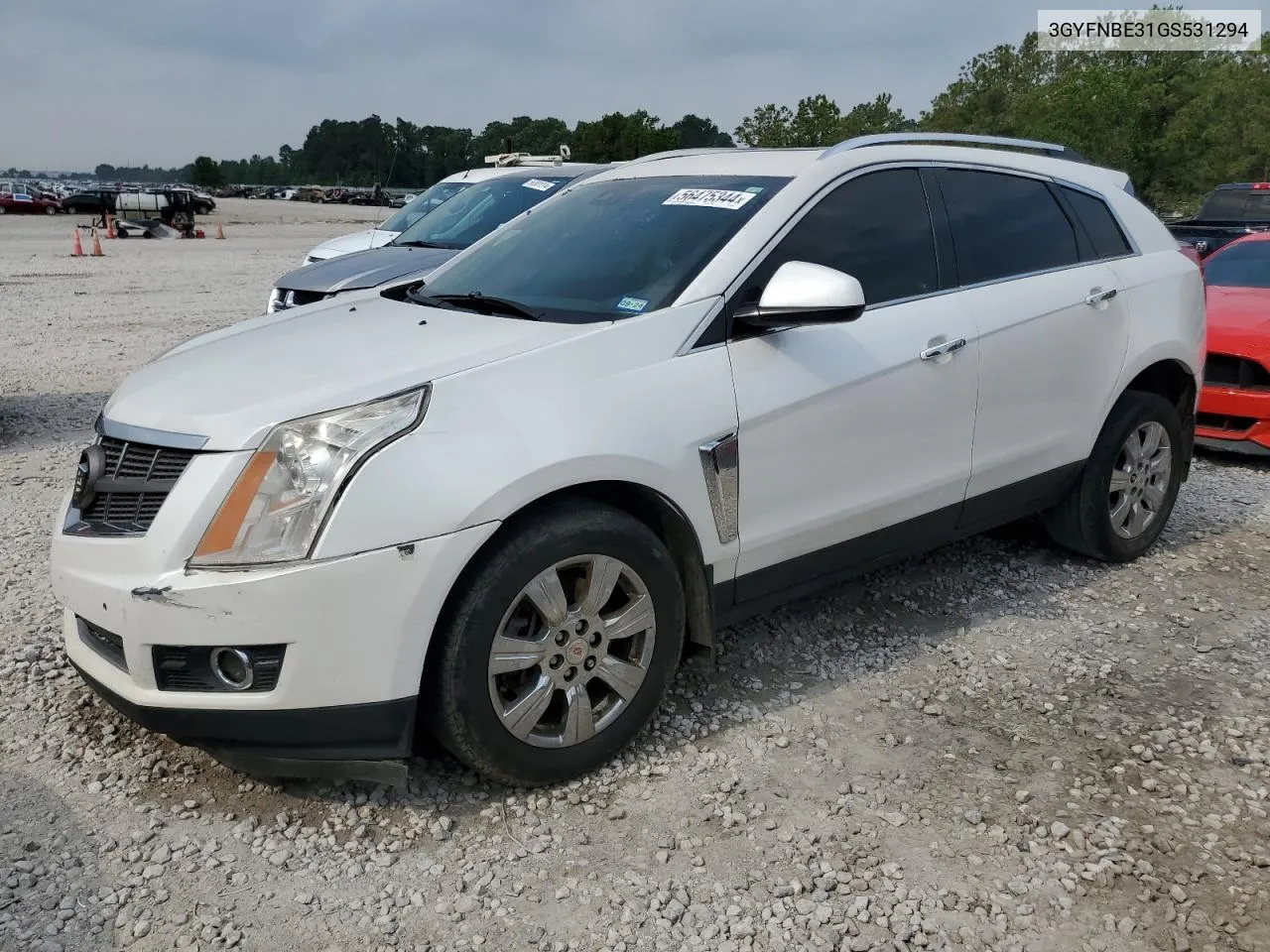 2016 Cadillac Srx Luxury Collection VIN: 3GYFNBE31GS531294 Lot: 56475344