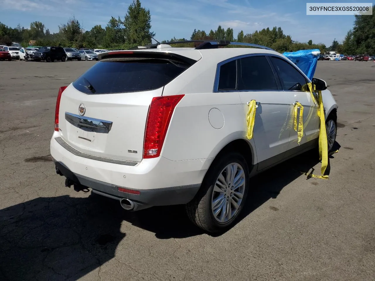 2016 Cadillac Srx Performance Collection VIN: 3GYFNCE3XGS520008 Lot: 69020204