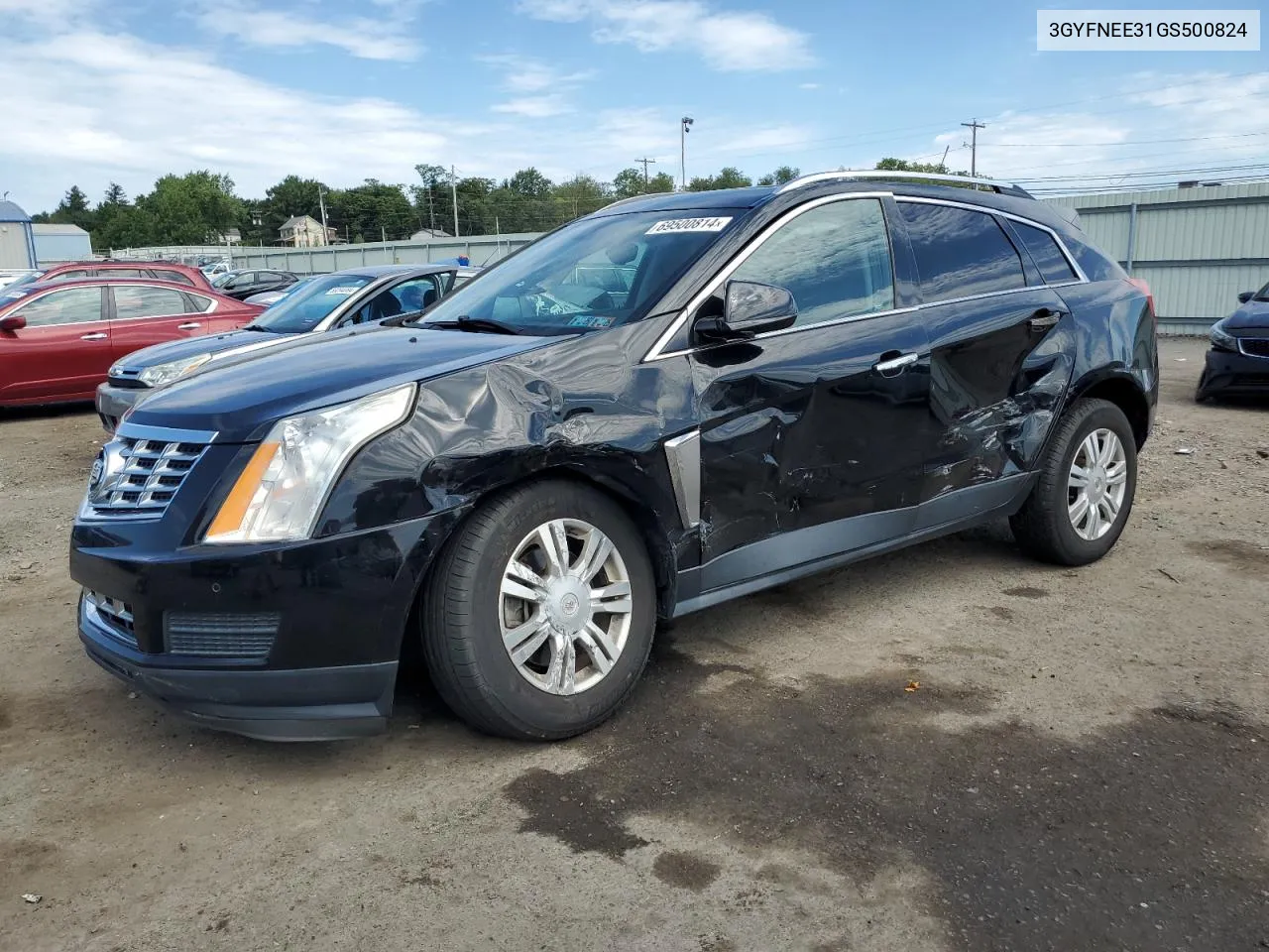 2016 Cadillac Srx Luxury Collection VIN: 3GYFNEE31GS500824 Lot: 69500814