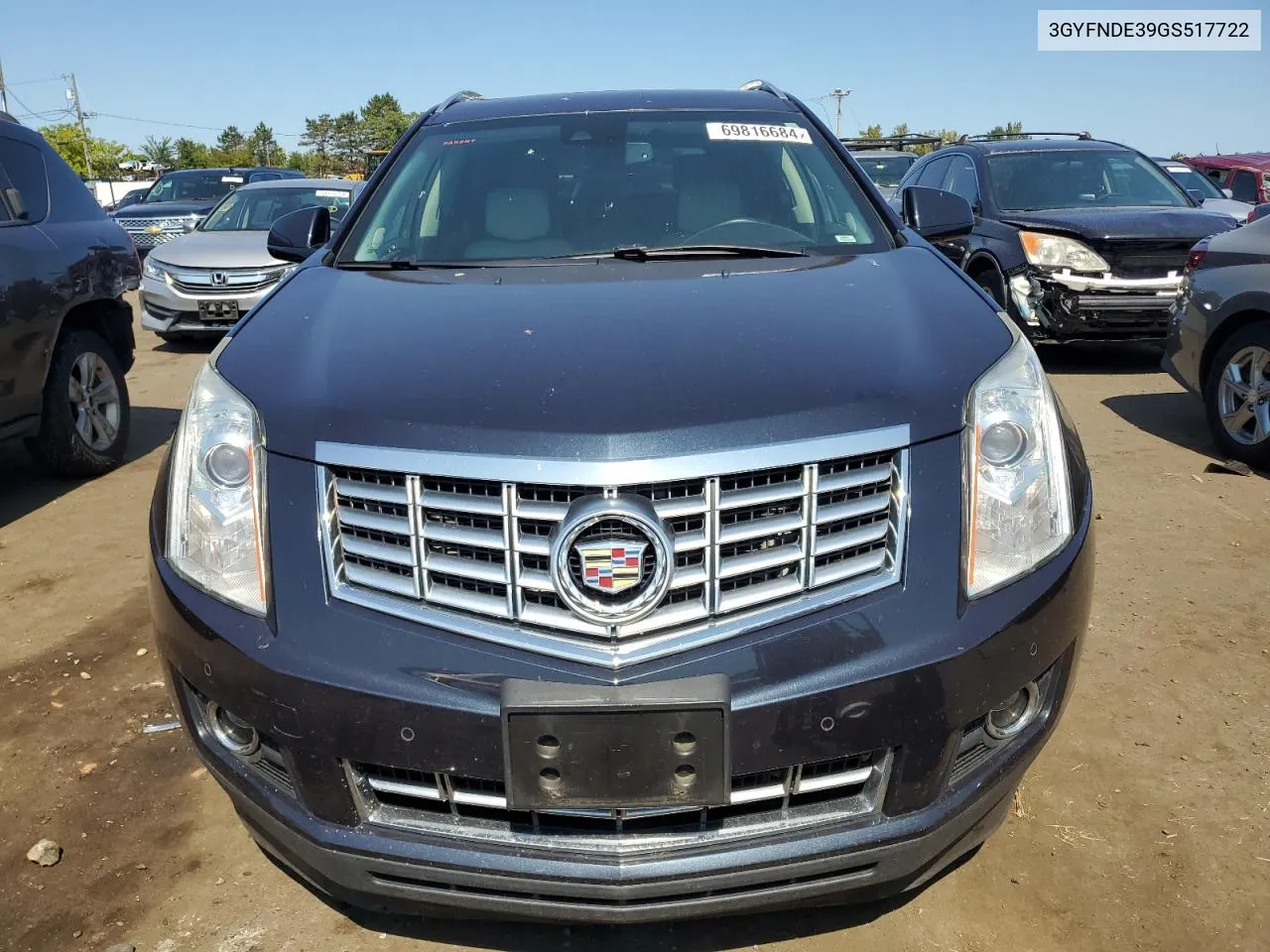 2016 Cadillac Srx Premium Collection VIN: 3GYFNDE39GS517722 Lot: 69816684